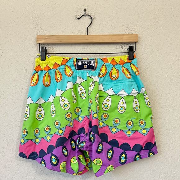 VILEBREQUIN Swim Shorts Colorful Abstract Collector Edition Surfing Beach - Picture 2 of 13